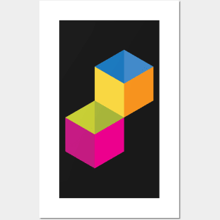 Color cubes Posters and Art